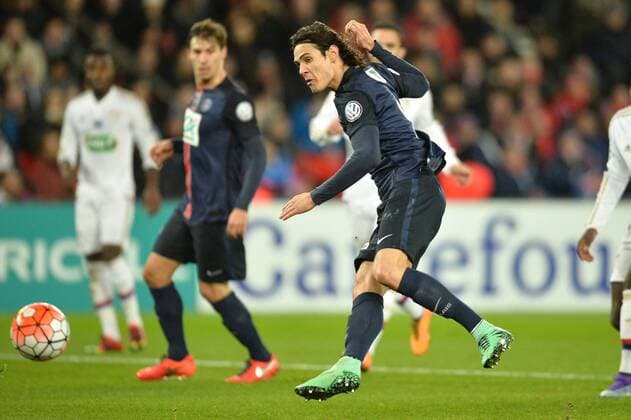Fußball, Coupe de France, Paris St. Germain - Olympique Lyon EDINSON CAVANI (psg) - Fussball Frankreich, Coupe de France, Paris Saint Germain PSG vs. Olympique Lyon - 10 02 2016 AnthonyBIBARD FEP Panoramic 