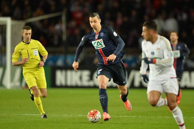 Fußball, Coupe de France, Paris St. Germain - Olympique Lyon ZLATAN IBRAHIMOVIC (psg) - Fussball Frankreich, Coupe de France, Paris Saint Germain PSG vs. Olympique Lyon - 10 02 2016 AnthonyBIBARD FEP Panoramic 
