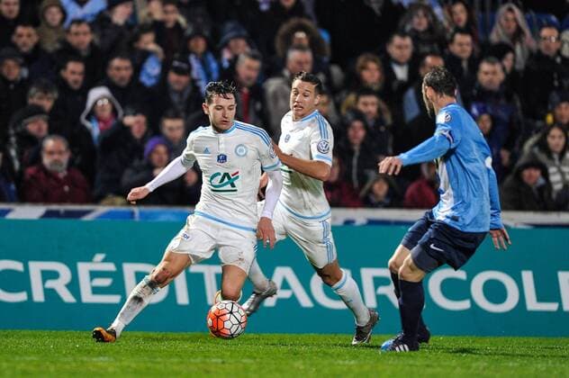 Florian Thauvin (om) FOOTBALL : FC Trelissac vs Olympique Marseille - - Achtelfinale Coupe de France - 11 02 2016 ThierryBreton Panoramic 