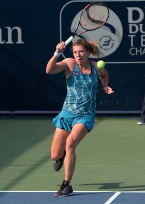 Anna-Lena Friedsam (GER) Tennis - Dubai Tennis Championships 2016 - WTA Tennis Damen - Dubai Duty Free Tennis Stadium - Dubai - - United Arab Emirates - 13 February 2016.
