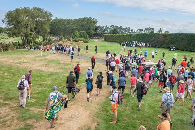 ISPS Handa NZ Women s Open --- Golf --- Day 2 --- 13 02 2016 Christchurch, New Zealand - February 13, 2016 - Lydia Ko of New Zealand (M)walks along with the crowd during day two of the ISPS Handa New Zealand Women s Open at Clearwater Golf Club on February 13, 2016 in Christchurch, New Zealand.