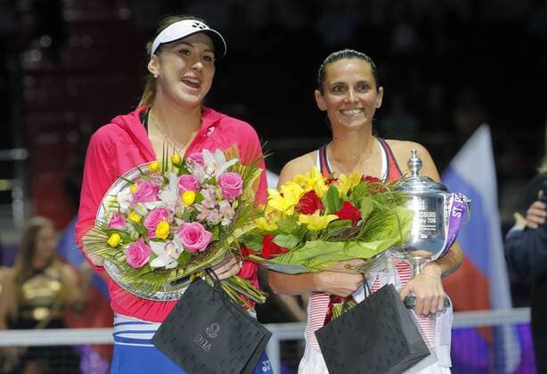 Tennis, Roberta Vinci gewinnt WTA-Turnier in St. Petersburg St.Peterburg ladies trophy 2016. final. BENCIC Belinda (SUI)- VINCI R Roberta (ITA)