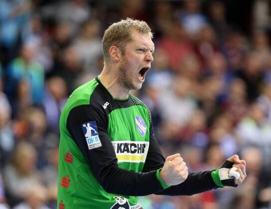 TVB 1898 Stuttgart - Bergischer HC Deutschland, Stuttgart, 14.02.2016, DKB-Handball Bundesliga, Saison 2015 2016, TVB 1898 Stuttgart - Bergischer HC: Johannes Bitter (TVB Stuttgart).