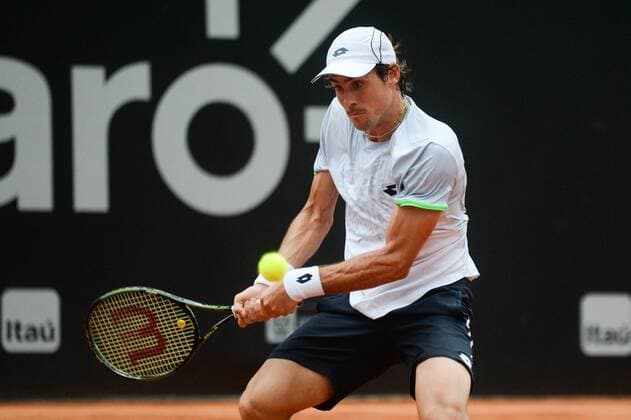 Tennis, ATP-Turnier in Rio de Janeiro Rio Open 2016 RIO DE JANEIRO, Brazil - 02 15 2016: RIO OPEN - Guido Pella (ARG) against John Isner (USA) for Rio Open which takes place at the Brazilian Jockey Club 15-21 of February. (Photo: Celso Pupo FotoArena)  CelsoxPupo