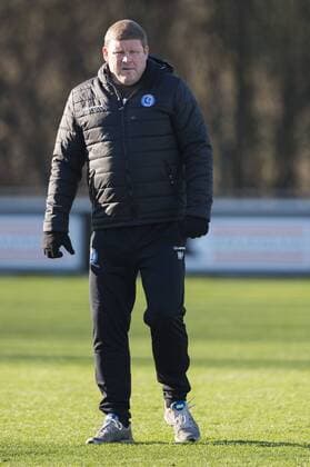 Gent s head coach Hein Vanhaezebrouck pictured during a training session of Belgian first league soccer team KAA Gent, Tuesday 16 February 2016 in Gent. Gent is preparing for the first leg of the 1 8 finals of the UEFA Champions League competition against German club VfL Wolfsburg tomorrow. JASPERxJACOBS  x04793774x