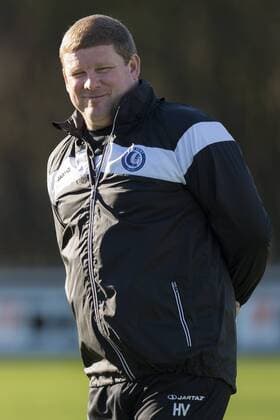 Gent s head coach Hein Vanhaezebrouck pictured during a training session of Belgian first league soccer team KAA Gent, Tuesday 16 February 2016 in Gent. Gent is preparing for the first leg of the 1 8 finals of the UEFA Champions League competition against German club VfL Wolfsburg tomorrow. JASPERxJACOBS  x04793801x
