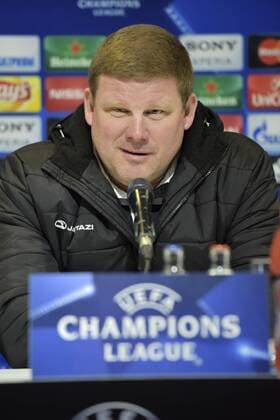 Fußball, Champions League, KAA Gent PK Vanhaezebrouck Hein Headcoach of KAA Gent talking to the press FOOTBALL : La Gantoise - Entrainement et conference de presse - Ligue des Champions - 16 02 2016 Photonews Panoramic 