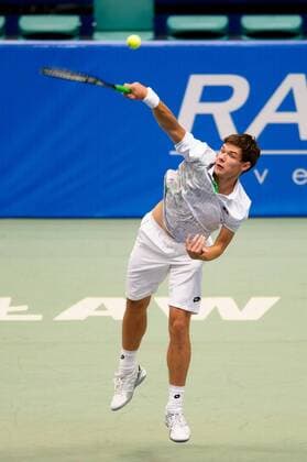 Tennis, ATP-Turnier in Breslau Breslau Tennis Challenger Tour Wroclaw Open 2016 Kamil Majchrzak  20160216_PF_PA037