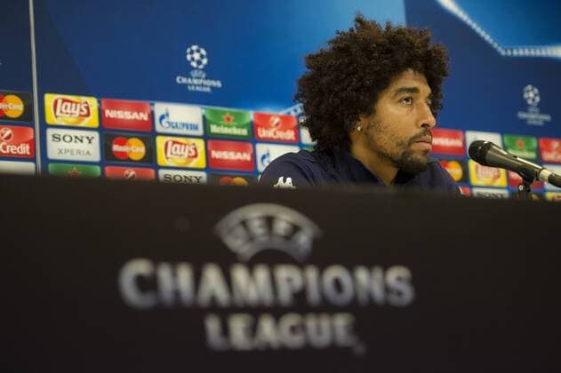 Fußball, Champions League, VfL Wolfsburg PK Wolfsburg Brazilian player Bonfim Costa Dante pictured at a press conference PK Pressekonferenz of German soccer club VfL Wolfsburg, Tuesday 16 February 2016 in Gent. Wolfsburg is preparing for the first leg of the 1 8 finals of the UEFA Champions League competition against Belgian team KAA Gent tomorrow. JASPERxJACOBS  x04794205x