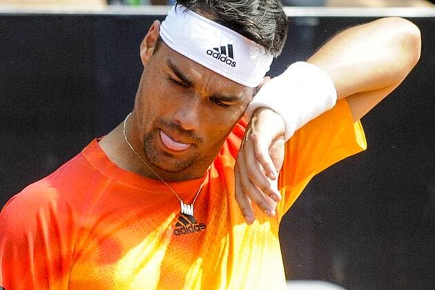 Tennis, ATP-Turnier in Rio de Janeiro Rio Open 2016 RIO DE JANEIRO, Brazil - 02 16 2016: RIO OPEN 2016 - Fabio Fognini (ITA) 7 x Aljaz Bedene (GBR) during Rio Open 2016. (Photo: Marcelo Cortes FotoArena)  MarceloxCortes