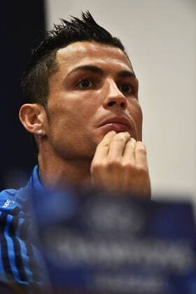 Fußball, Champions League, Real Madrid PK Cristiano Ronaldo Roma 16-02-2016 Stadio Olimpico, Football, Real Madrid press conference PK Pressekonferenz and training the day before champions league andreaxstaccioli