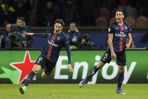 Edinson Cavani (PSG) - Fussball, Champions League, Paris Saint Germain PSG vs. FC Chelsea - 16 02 2016 JBAutissier Panoramic 