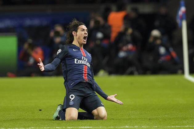Edinson Cavani (PSG) - Fussball, Champions League, Paris Saint Germain PSG vs. FC Chelsea - 16 02 2016 JBAutissier Panoramic 