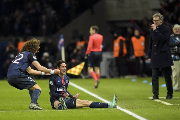 Fußball, Champions League, Paris St. Germain - FC Chelsea Edinson Cavani (PSG) - Fussball, Champions League, Paris Saint Germain PSG vs. FC Chelsea - 16 02 2016 JBAutissier Panoramic 