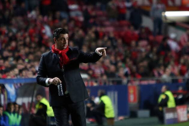 Fußball, Champions League, Benfica Lissabon - FC Zenit St Petersburg Feb. 16, 2016 - Lisbon, Portugal - Benfica s head coach Rui Vitria during the UEFA Champions League round of 16 football match between SL Benfica and FC Zenith at the Luz stadium in Lisbon on February 16, 2016. UEFA Champions League - Benfica Vs Zenith  - ZUMAn230
