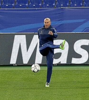 Real Madrid (Champions League) training session in Rome. In this picture, Zinedine Zidane. xPABLOGARCIAx 
