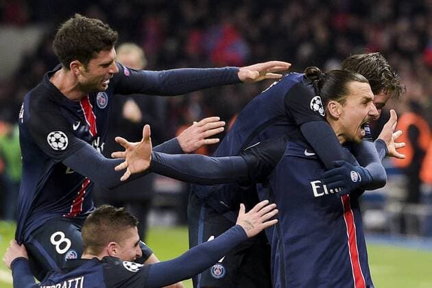 Zlatan Ibrahimovic (PSG) - Fussball, Champions League, Paris Saint Germain PSG vs. FC Chelsea - 16 02 2016 JBAutissier Panoramic 