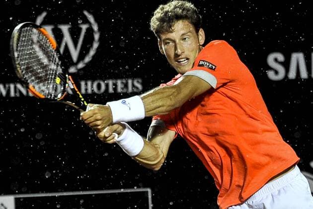 Rio Open 2016 RIO DE JANEIRO, Brazil - 02 16 2016: RIO OPEN 2016 - Rafael NADAL (ESP) 1 x Pablo Carreno Busta (ESP) for Rio Open 2016. (Photo: Marcelo Cortes FotoArena)  MarceloxCortes