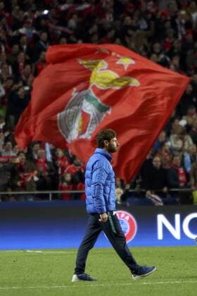 Fußball, Champions League, Benfica Lissabon - FC Zenit St Petersburg Feb 16, 2016 - Lisbon, Portugal - Benfica s forward Jonas celebrates after scoring a goal during the UEFA Champions League round of 16 football match between SL Benfica and FC Zenith at the Luz stadium in Lisbon. Soccer 2016 - Benfica 1-0 Zenit  - ZUMA