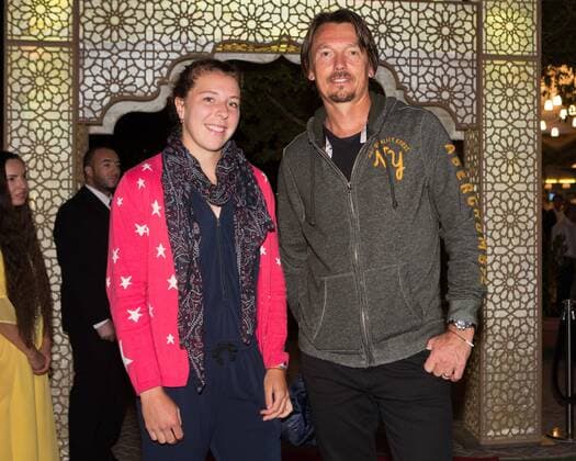 Dubai Duty Free Tennis Championships 2016 Players Party, Anna-Lena Friedsam und ihr Trainer Kai Heinicke Tennis - Dubai Tennis Championships 2016 - WTA Tennis Damen - Dubai Duty Free Tennis Stadium - Dubai - - United Arab Emirates - 16 February 2016.