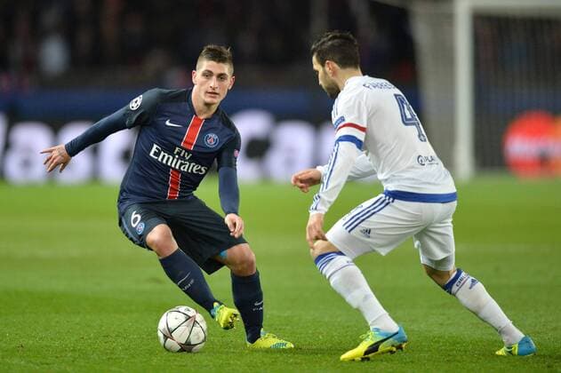 MARCO VERRATTI (psg) - Fussball, Champions League, Paris Saint Germain PSG vs. FC Chelsea - 16 02 2016 AnthonyBIBARD FEP Panoramic 