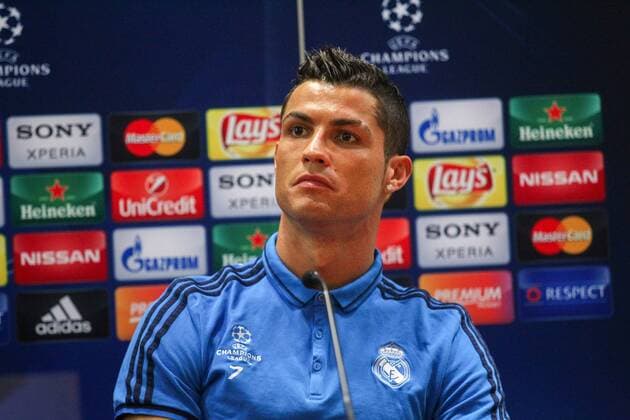 16.02.2016 Olimpico Stadium, Rome, Italy. Uefa Champions League. International press conference PK Pressekonferenz Real Madrid. CRISTIANO RONALDO DOS SANTOS ahead of the game with Roma on 17th February. xACTIVAxFOTOx  ActionPlus11708428
