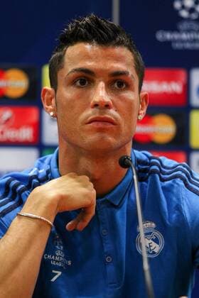 16.02.2016 Olimpico Stadium, Rome, Italy. Uefa Champions League. International press conference PK Pressekonferenz Real Madrid. CRISTIANO RONALDO DOS SANTOS ahead of the game with Roma on 17th February. xACTIVAxFOTOx  ActionPlus11708430