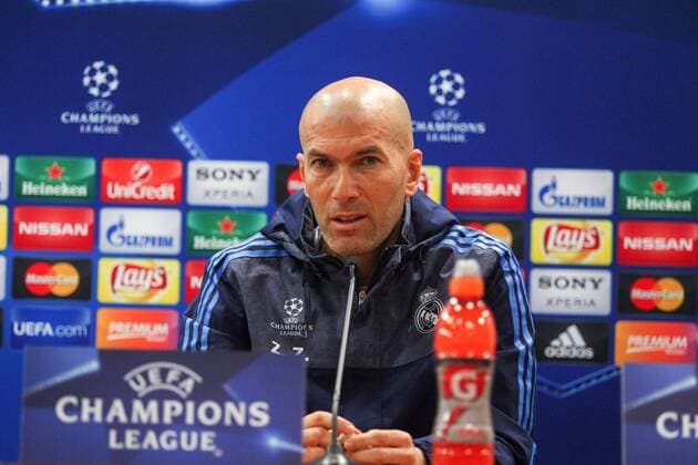16.02.2016 Olimpico Stadium, Rome, Italy. Uefa Champions League. International press conference PK Pressekonferenz Real Madrd. ZIDANE ZINEDINE ahead of the game with Roma on 17th February. xACTIVAxFOTOx  ActionPlus11708435