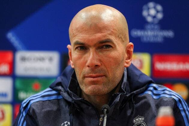 16.02.2016 Olimpico Stadium, Rome, Italy. Uefa Champions League. International press conference PK Pressekonferenz Real Madrd. ZIDANE ZINEDINE ahead of the game with Roma on 17th February. xACTIVAxFOTOx  ActionPlus11708436