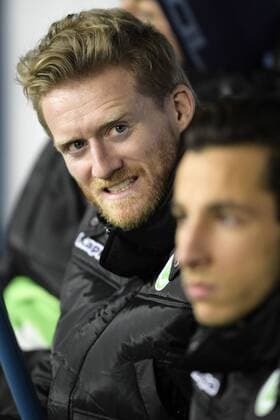 Wolfsburg s Andre Schurrle pictured before a game between Belgian KAA Gent and German VfL Wolfsburg, a first leg of the 1 8 finals of the UEFA Champions League competition, in Gent, Wednesday 17 February 2016. YORICKxJANSENS  x04794728x