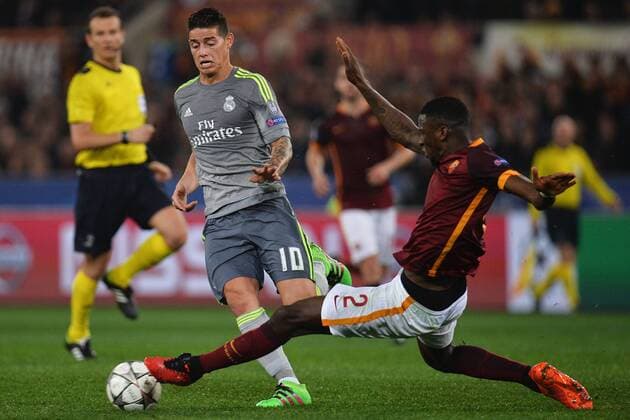 James Rodriguez Real, Antonio Rudiger Roma Rom 17 02 2016 - Champions League 2015 2016 AS Rom-Real Madrid andreaxstaccioli