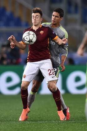 Rom 17 02 2016 - Champions League 2015 2016 AS Rom-Real Madrid Stephan El Shaarawy-Raphael Varane 