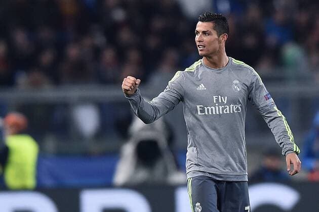 Rom 17 02 2016 - Champions League 2015 2016 AS Rom-Real Madrid Torjubel Cristiano Ronaldo 