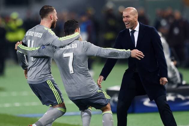 Rom 17 02 2016 - Champions League 2015 2016 AS Rom-Real Madrid Torjubel Cristiano Ronaldo 