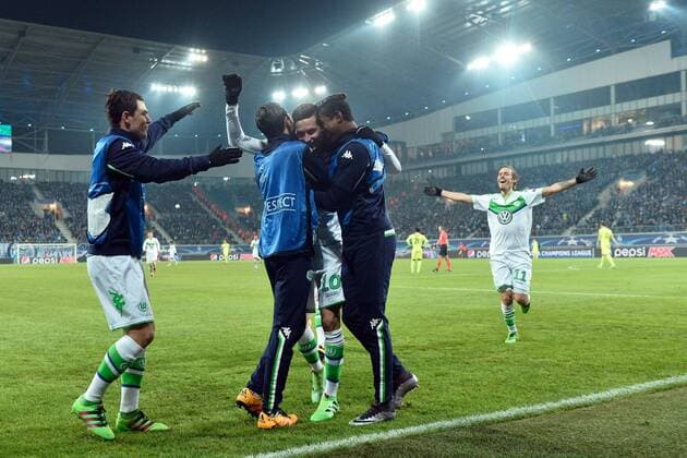 Julian Draxler midfielder of VfL Wolfsburg joie FOOTBALL : KAA Gent vs VFL Wolfsburg - Champions League 17 02 2016 PHOTONEWS PANORAMIC 