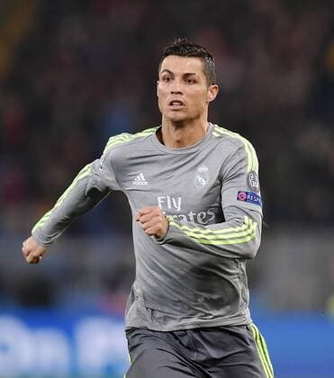 FUSSBALL CHAMPIONS LEAGUE SAISON 2015 2016 ACHTELFINAL HINSPIEL AS Rom - Real Madrid 17.02.2016 Cristiano Ronaldo (Real Madrid) 