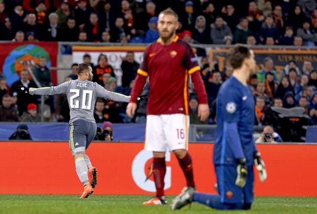 Fußball, Champions League, AS Rom - Real Madrid Rom 17 02 2016 - Champions League 2015 2016 AS Rom-Real Madrid . In this picture, Jese celebrates his goal. xPABLOGARCIAx 