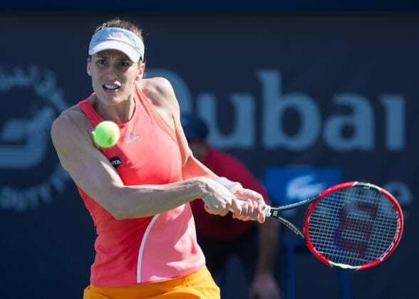 Andrea Petkovic (GER) Tennis - Dubai Tennis Championships 2016 - WTA Tennis Damen - Dubai Duty Free Tennis Stadium - Dubai - - United Arab Emirates - 18 February 2016.