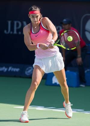 Caroline Garcia (FRA) Tennis - Dubai Tennis Championships 2016 - WTA Tennis Damen - Dubai Duty Free Tennis Stadium - Dubai - - United Arab Emirates - 18 February 2016.