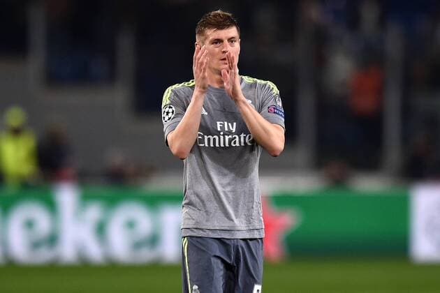 Fußball, Champions League, AS Rom - Real Madrid Rom, Champions League 2015 2015 AS Rom - Real Madrid Toni Kroos 