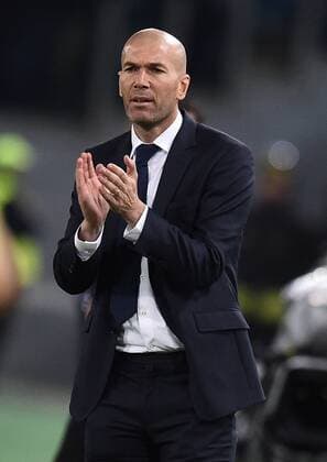 Fußball, Champions League, Zinedine Zidane, AS Rom - Real Madrid Zinedine Zidane, Coach Real Madrid. Rom, Champions League 2015 2015 AS Rom - Real Madrid AntoxBaldassarre