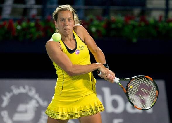 Barbora Strycova (CZE) Tennis - Dubai Tennis Championships 2016 - WTA Tennis Damen - Dubai Duty Free Tennis Stadium - Dubai - - United Arab Emirates - 18 February 2016.
