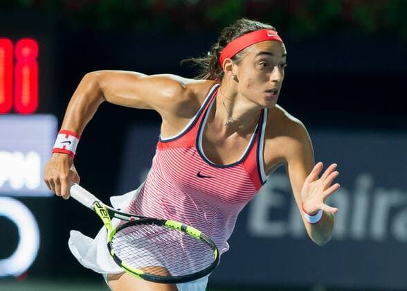 Caroline Garcia (FRA) Tennis - Dubai Tennis Championships 2016 - WTA Tennis Damen - Dubai Duty Free Tennis Stadium - Dubai - - United Arab Emirates - 19 February 2016.