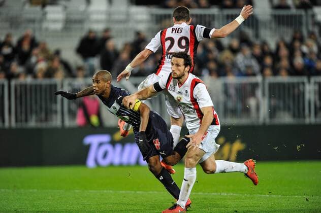 Diego Rolan (gir) - Fussball Frankreich, Ligue 1, Girondins Bordeaux vs. OGC Nice - 19 02 2016 ThierryBreton Panoramic 