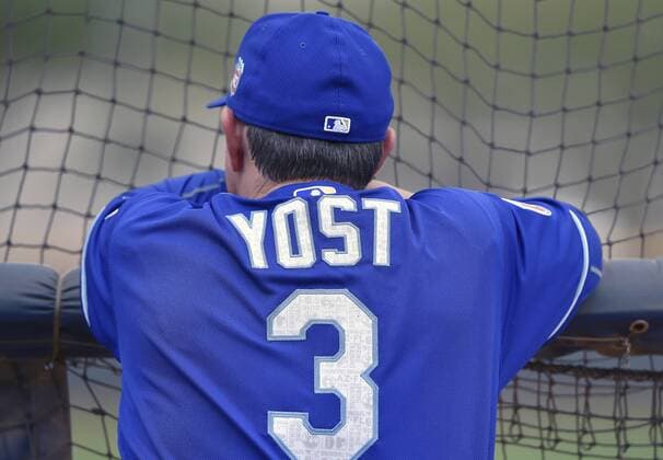 Feb. 19, 2016 - Surprise, AZ, USA - Kansas City Royals manager Ned Yost during a spring training workout on Friday, Feb. 19, 2016, in Surprise, Az. Kansas City Royals spring training - ZUMAm67_