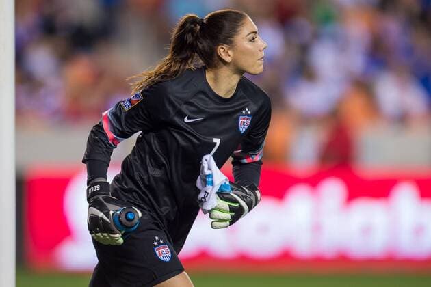 February 19, 2016: United States goalkeeper Hope Solo (1) prepares to leave the field at halftime of a semi-final CONCACAF Olympic Qualifying soccer match between the USA and Trinidad & Tobago at BBVA Compass Stadium in Houston, TX. USA won 5-0 and earned a spot in the Summer Olympics... Soccer 2016: Trinidad & Tobago vs USA FEB 19 - ZUMAc04_