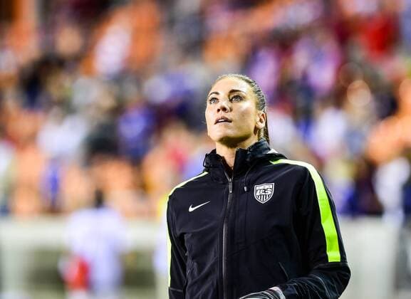 19 FEB 2016: United States Goalkeeper Hope Solo (1) before the Women s Olympic qualifying soccer match between USA and Trinidad & Tobago at BBVA Compass Stadium in Houston, Texas. (Photo by Ken Murray Icon Sportswire) SOCCER: FEB 19 Women s Olympic Qualifying - Semifinal - USA v Trinidad & Tobago Icon160219004 EDITORIAL USE ONLY
