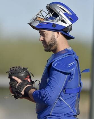 Feb. 20, 2016 - Surprise, AZ, USA - Kansas City Royals catcher Tony Cruz during a spring training workout on Saturday, Feb. 20, 2016, in Surprise, Ariz. Kansas City Royals spring training - ZUMAm67_