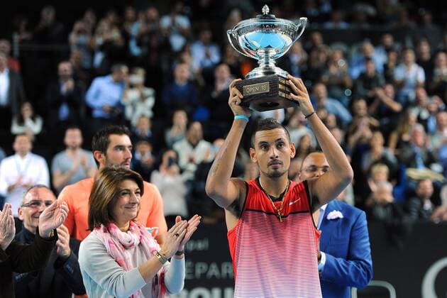 Nick Kyrgios (AUS) Marin Cilic (CRO) TENNIS : OPEN 13 - Marseille - ATP Tennis Herren - 21 02 2016 Tennismag Panoramic 