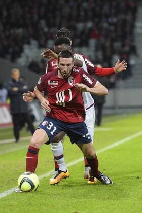 Bilder des Tages - Sport Fußball, Frankreich, OSC Lille - Olympique Lyon AMALFITANO Morgan (Losc) FOOTBALL : Lille vs Lyon - Ligue 1 - 21 02 2016 JBAutissier 